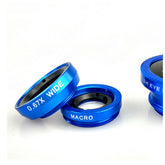 3 In 1 180 Degree Fisheye Lens For Phones Macro Wide Angle - Three lenses in one Chargehub X