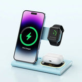 3 - in - 1 15W Wireless Charging Night Light & Fast Charging Station - Charge Hub X