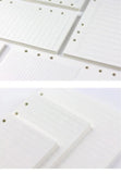 6-hole Notebook Loose-leaf Refill Blank Dot Matrix Horizontal Line Charge Hub X
