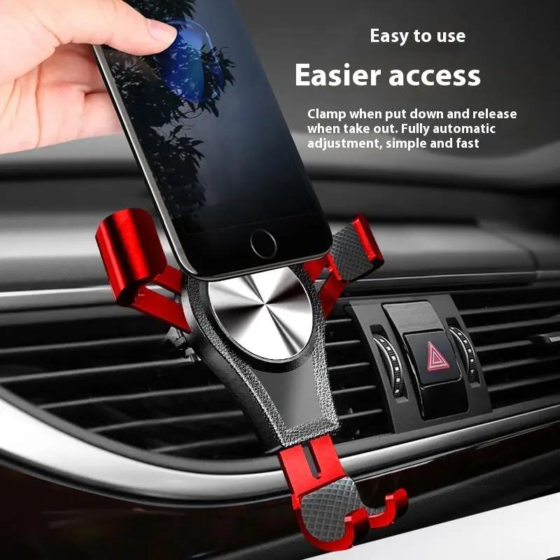 Car Gravity Mobile Phone Bracket Air Outlet Charge Hub X