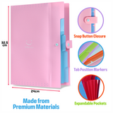 Colourful Plastic File Organisers Pack Of 4 Unbranded