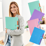 Colourful Plastic File Organisers Pack Of 4 Unbranded