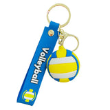 Creative Cartoon Ball Series Basketball Keychain Pendant Men's And Women's Schoolbags Ornaments Charge Hub X