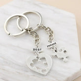 Crystal Love Puzzle Hollow Letters Accessories Geometric Simple Couple Keychain Charge Hub X