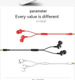 Earphone In-ear Dynamic Bass Boost Subwoofer Music Mobile Phone Earphone In-ear Wired Charge Hub X