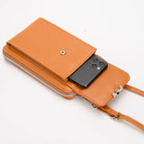 Fashion Large Capacity Mobile Phone Bags Women Small Zipper Crossbody Shoulder Bag Long Wallet Charge Hub X