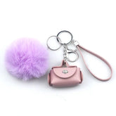 Fashion Ornaments Creative Leather Bag Keychain Charge Hub X