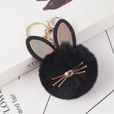 Faux Fur Ball Ladies Bag Key Chain Car Pendant Charge Hub X