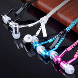 Glowing Zipper Earphones Charge Hub X