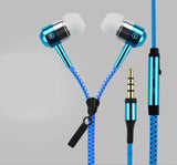 Glowing Zipper Earphones Charge Hub X
