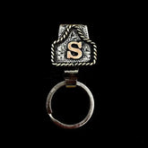 Handmade Cow Tag Belt Key Holder Metal Charge Hub X