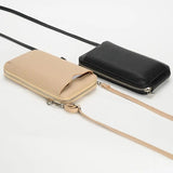 High-quality Lychee Pattern Mobile Phone Bags Women Small Crossbody Shoulder Bag Long Wallet Charge Hub X