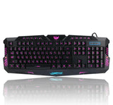 J10 RGB Backlit Gaming Keyboard and Mouse Set – Wired Russian Keyboard with Colorful LED Lights Charge Hub X