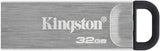 Kingston DataTraveler Kyson USB 3.2 Gen 1 Flash Drive 32GB - Stylish Capless Metal Case Kingston