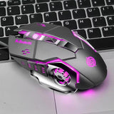 Macro Definition Gaming Competitive Office Home Metal Backboard Housing USB Wired Mouse Charge Hub X