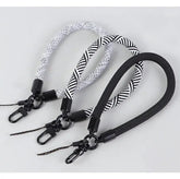 Mobile Phone Short Polyester Rope Anti-theft Wrist Strap Keychain Charge Hub X