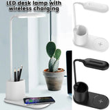 Multifunctional Mobile Phone Wireless Charging Led Pen Holder Table Lamp Charge Hub X