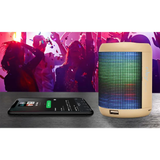 NBY Small Sound Activate LED Light Bluetooth Speaker And Dancing Fountain, Gold NBY