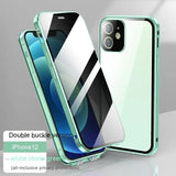 New Applicable Phone Case Double-sided Buckle Glass Privacy Charge Hub X