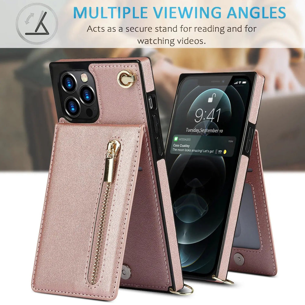 Phone Case Crossbody XR Zipper Mobile Phone Protective Cover Charge Hub X