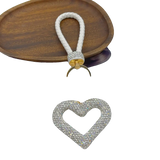 Polymer Clay Leather Rope Hollow Heart Keychain Cute High-end Bags Pendant Finished DIY Creative Small Pendant Wholesale Charge Hub X