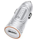 White car charger with USB ports and 'Power 3.0' branding on a white background