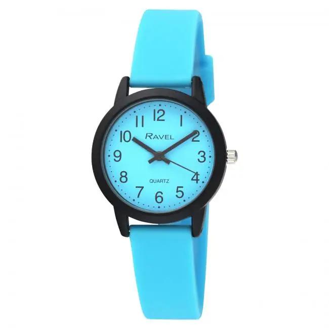Ravel Girls & Boys Sports Blue Silicone Watch R1813.6 Ravel