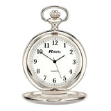 Ravel Plain Pocket Watch Chrome R1001.04 Ravel