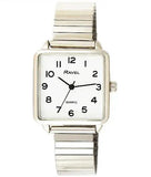 Ravel Women's Classic Rectangular Dial Silver Expander Bracelet Watch R0239.02.2 Ravel