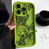Retro Butterfly Print Phone Case – Shockproof Drop-Resistant Protective Cover Charge Hub X