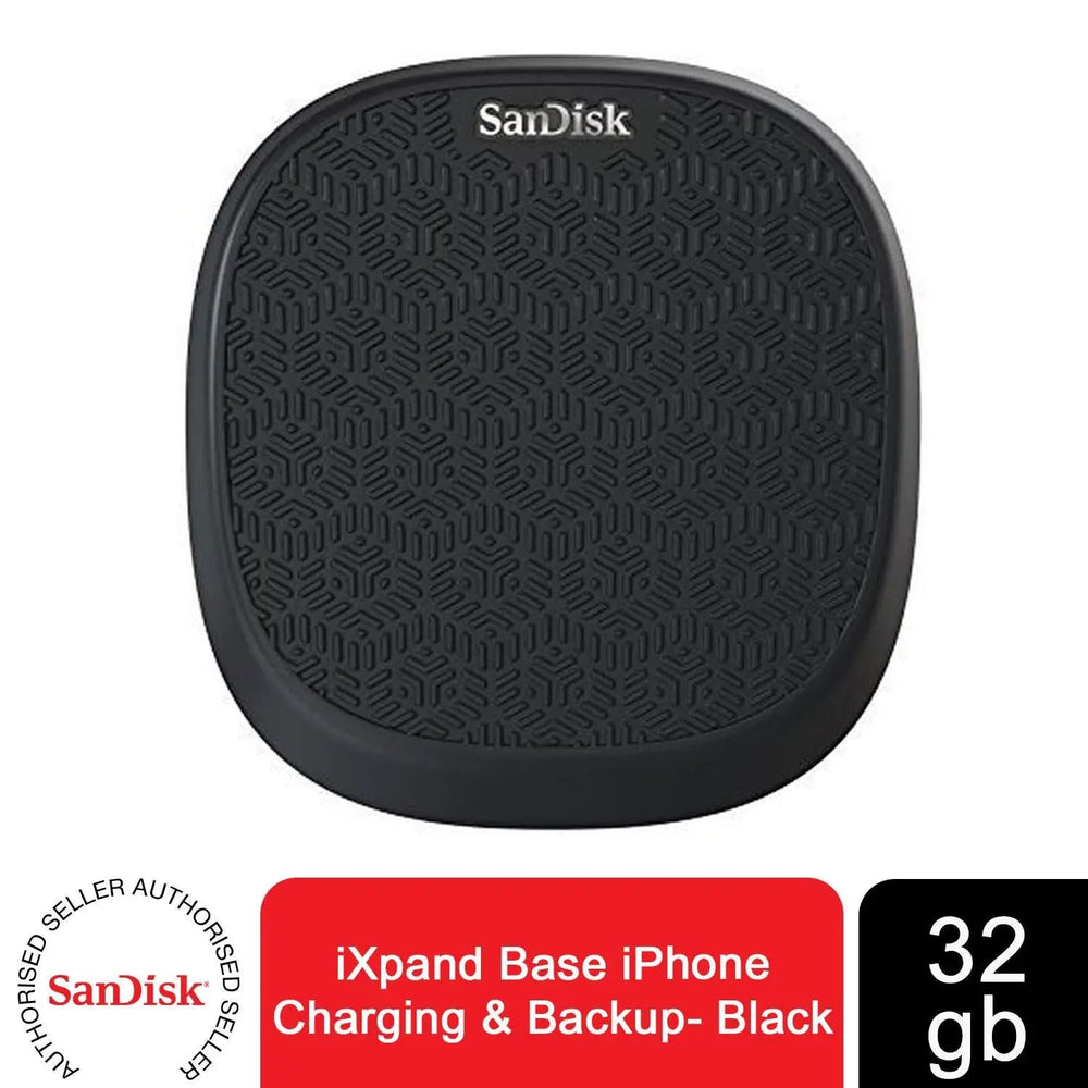 SanDisk iXpand Base For Phone Charging & Backup - Black 32 GB SanDisk