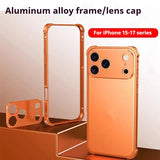 Seahorse Buckle Metal Frame Phone Case – 4-Corner Shockproof Anti-Drop Cover Charge Hub X