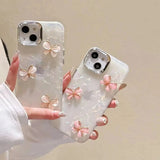 Shell Pattern Camellia Flower Phone Case Cute Protective Cover Charge Hub X