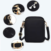 Small Shoulder Bags 3 Layers Of Pockets Mobile Phone Bag Outdoor Daily Crossbody Bag Charge Hub X