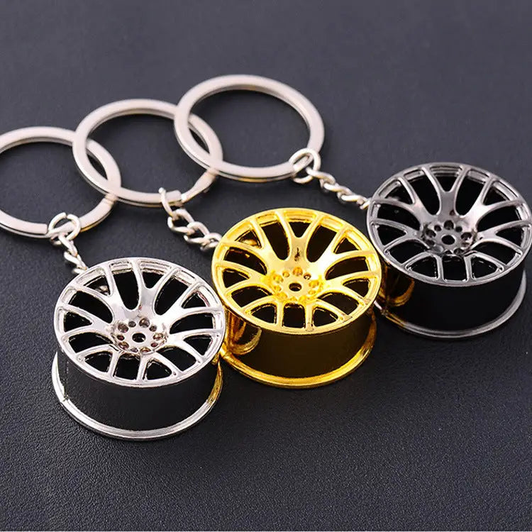 Supercharged Turbine Wheel Modified Metal Keychain Charge Hub X