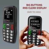 TTfone TT220 Big Button Mobile Phone for the Elderly with Emergency Assistance button, talking keys, long battery life, torch, Simple easy to use with USB Cable EE Pay as you go TTfone