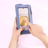 Transparent Touch Screen Mobile Phone Crossbody Bags Women Anti-theft Multifunctional Long Wallet ZIpper Shoulder Bag Charge Hub X