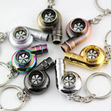 Turbo Keychain Metal Whistle Sound Supercharger Charge Hub X