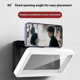 Wall-mounted Mobile Phone Bracket Kitchen Bathroom Waterproof Anti-fog Mobile Phone Box Charge Hub X
