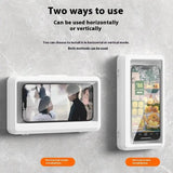 Wall-mounted Mobile Phone Bracket Kitchen Bathroom Waterproof Anti-fog Mobile Phone Box Charge Hub X