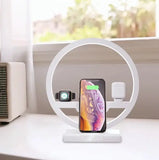 Wireless 3 In 1 Charger With LED For iPhone AirPods Charge Hub X