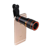 Zoom Mobile Phone Clip-On Retractable Telescope Camera Lens For Galaxy S3 S4 S5 S6 S7 Edge Phone Charge Hub X