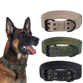 OneTigris Military Adjustable Dog Collar With Metal D Ring & Buckle Charge Hub X
