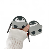 Penguin Cute Wireless Bluetooth Headset Silicone Case Charge Hub X