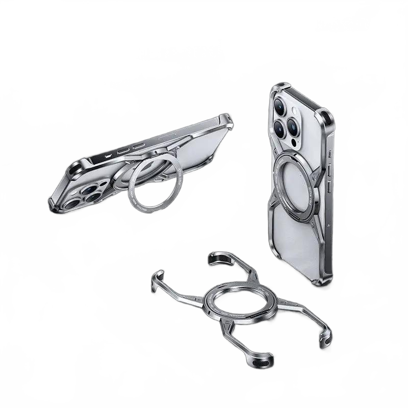 Anti-fall Heat Dissipation Metal Phone Case Mechanical Arm Protective Shell Charge Hub X