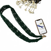 Woven Replacement Handbag Strap Widened Mobile Phone Crossbody Bag Strap Anti-lost Lanyard Charge Hub X