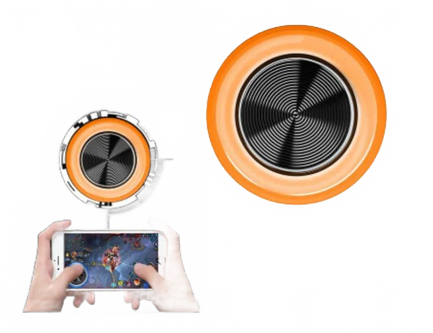 Mobile Game Joystick with Suction Cup – Touchscreen Controller for Android & iOS Gaming Phones Charge Hub X