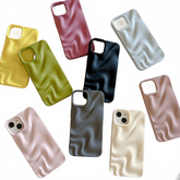 Pleated Water Ripple Solid Color Electroplated Drop-resistant Soft Shell Charge Hub X