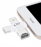 Four-In-One Multi-Function Mobile Phone Card Reader Charge Hub X