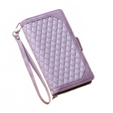 Crossbody Plaid Multi-functional Zipper Bag Mobile Phone Case Charge Hub X